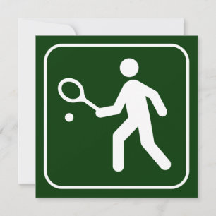 Tennis Symbol Invitation