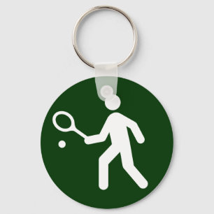 Tennis Symbol Keychain