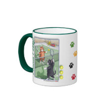 Tennis Tabby Cats Bud & Tony Mug