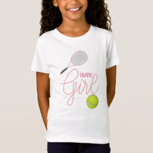 Tennis Team Girl with tennis ball for Girl  T-Shirt
