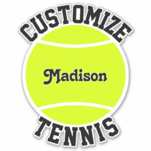 Tennis Team Name and Player Name Custom Sports