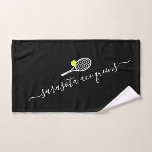 Tennis Team Name Sports Club Hand Towel