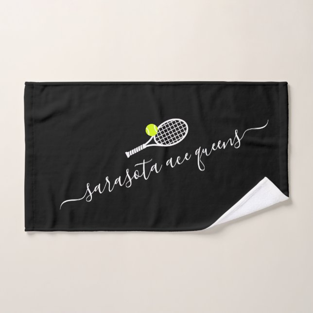 Tennis Team Name Sports Club Hand Towel (Hand Towel)