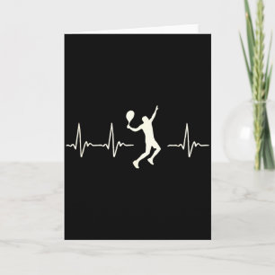 Tennis Tee For Men - Tennis Heartbeat Funny _1 Card