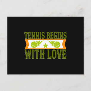 Tennis - Tennis Begins With Love Postcard