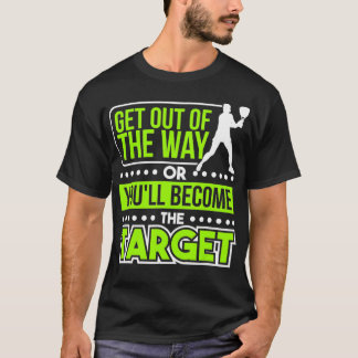 Tennis Tennis Player Racquets Ball Coach Net T-Shirt