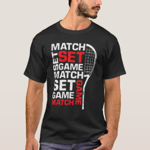 Tennis Tennis Racket Tennis Ball Tennis Court Tenn T-Shirt