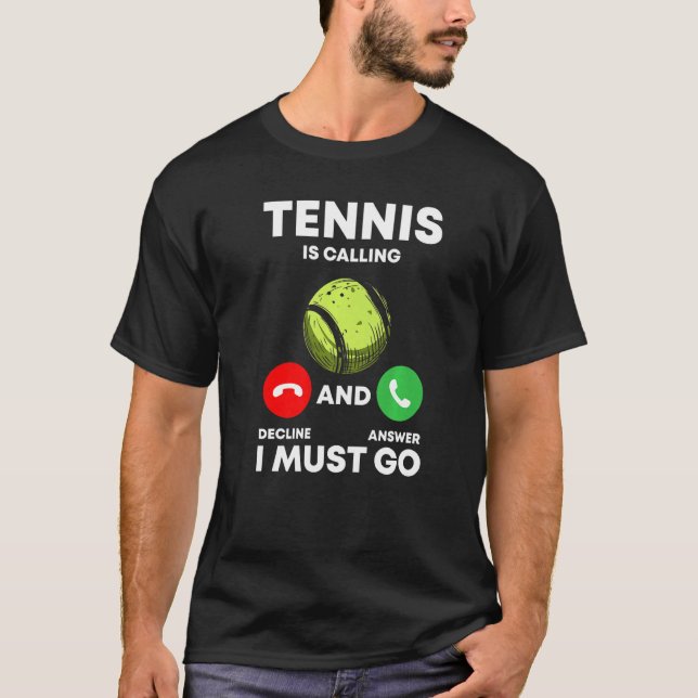 Tennis Tennis Racket Tennis Ball Tennis Court Tenn T-Shirt (Front)