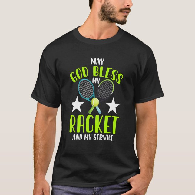 Tennis Tennis Racket Tennis Ball Tennis Court Tenn T-Shirt (Front)