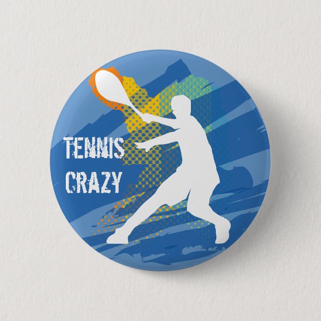 Tennis Tennis Tennis Tennis Tennis 6 Cm Round Badge (Front)