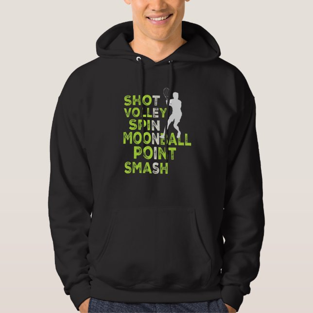 Tennis Tennis Terms For Tennis Champions Hoodie (Front)