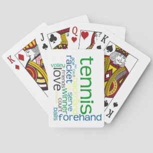 Tennis Terms Playing Cards