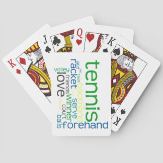 Tennis Terms Playing Cards