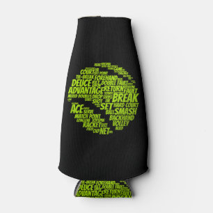 Tennis Terms Tennis Player Playing Tennis Ball Bottle Cooler