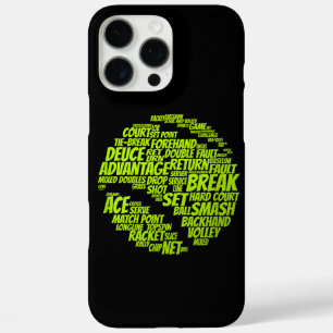 Tennis Terms Tennis Player Playing Tennis Ball iPhone 16 Pro Max Case