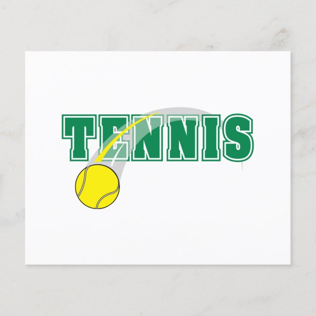 tennis text graphic (Front)