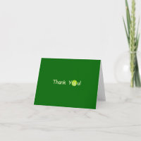 Tennis Thank You Card