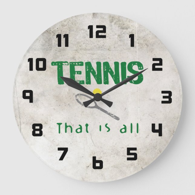 Tennis That Is All Large Clock (Front)
