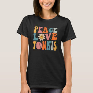 Tennis The Essential Element  Love Tennis Smile Da T-Shirt