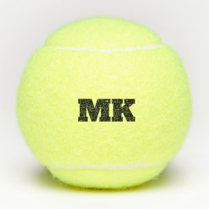 Tennis Theme Big Bold Monogrammed Balls