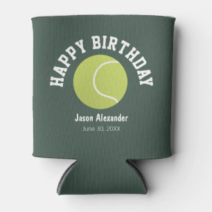 Tennis Theme Birthday Party Can Cooler Favours