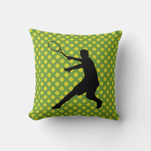 Tennis theme decoration throw pillow cushion print