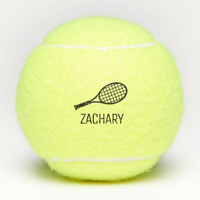 Tennis Theme Monogram Name Balls (Front)