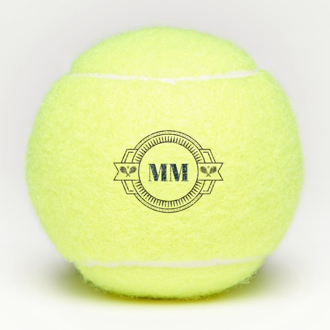 Tennis Theme Monogrammed Balls (Front)
