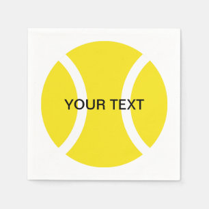 Tennis theme napkins for home or club