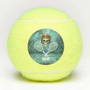 Tennis Theme Skull Monogrammed Balls