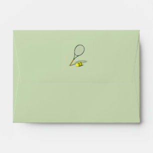Tennis Theme Wedding Envelope