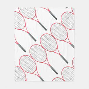 Tennis themed fleece blanket