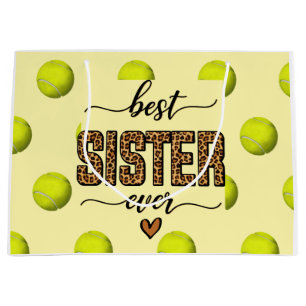 Tennis themed for Sister  Large Gift Bag