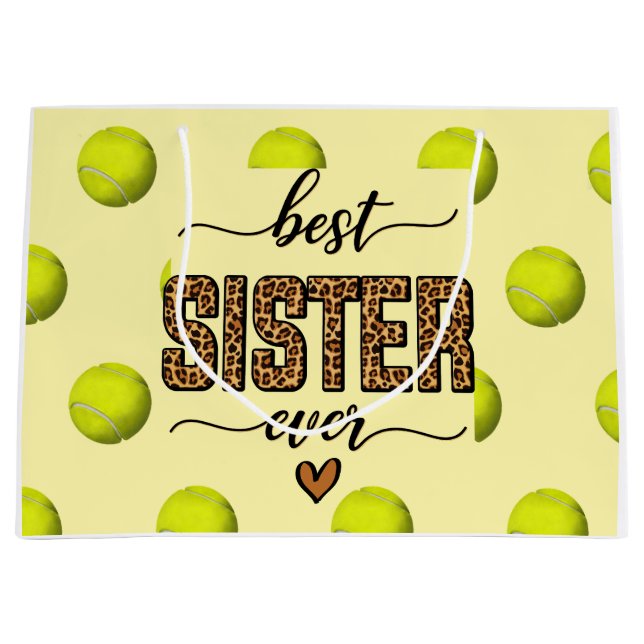 Tennis themed for Sister  Large Gift Bag (Front)