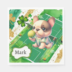 Tennis themed for St. Patrick's Day  Napkin