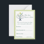 Tennis Themed Tenniscore Wedding Green Lime Colour Advice Card<br><div class="desc">Celebrate love with this elegant tennis-themed Tenniscore wedding card featuring crossed rackets, delicate calla lilies, and a stylish monogram. Perfect for couples who share a passion for tennis, this unique design combines sport and romance in a refined, modern style. Ideal for a wedding celebration that feels both personal and unforgettable....</div>