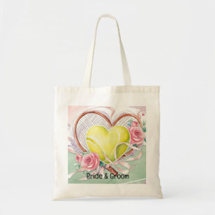 Tennis-Themed Wedding Bachelorette Bride Tote Bag 