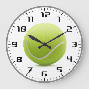 Tennis Time Sport Cool Gifts Large Clock