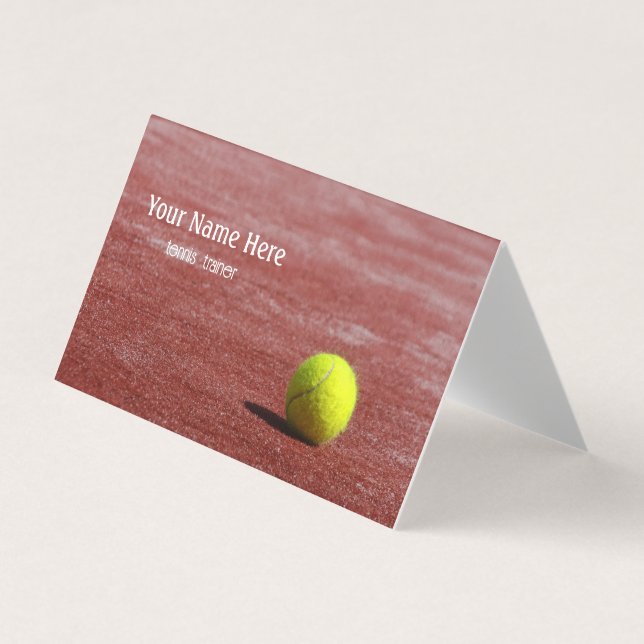 Tennis trainer business card (Front)