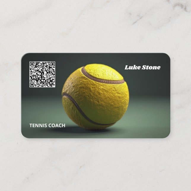 Tennis Trainer Business Card (Front)