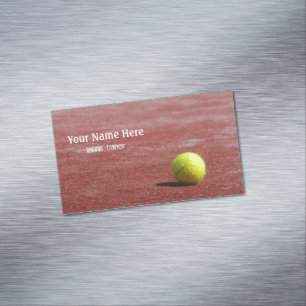 Tennis trainer 	Magnetic business card