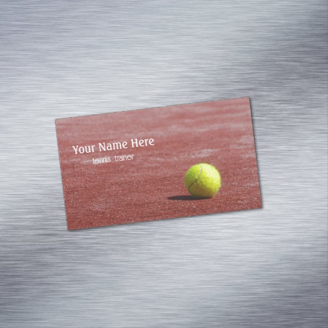 Tennis trainer 	Magnetic business card (In Situ)