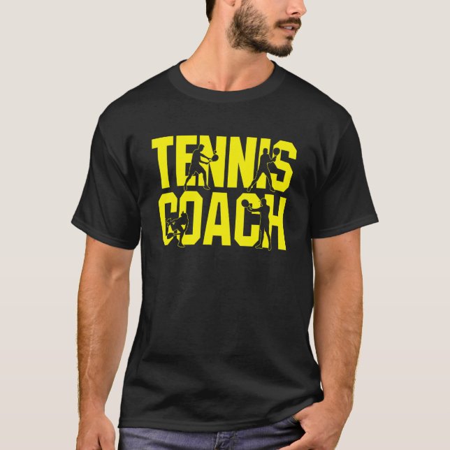 Tennis Trainer Repeat After Me Yes Coach T-Shirt (Front)