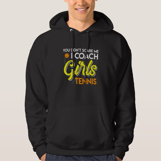 Tennis Trainer Saying Nix Macht Mir Fear Tennis Tr Hoodie (Front)