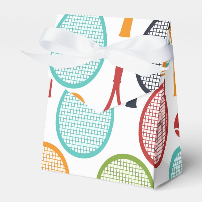 Tennis Treat Box for Tennis Party Decorations (Front Side)
