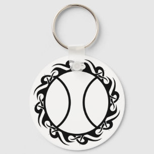 tennis. tribal. key ring
