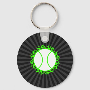 tennis. tribal. key ring