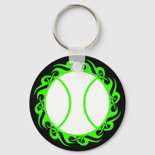 tennis. tribal. key ring