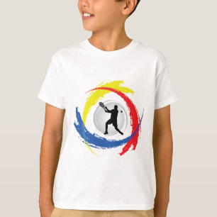 Tennis Tricolor Emblem (Male) T-Shirt