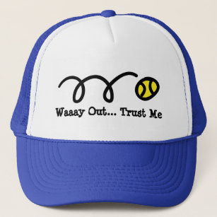 Tennis trucker hat with funny quote